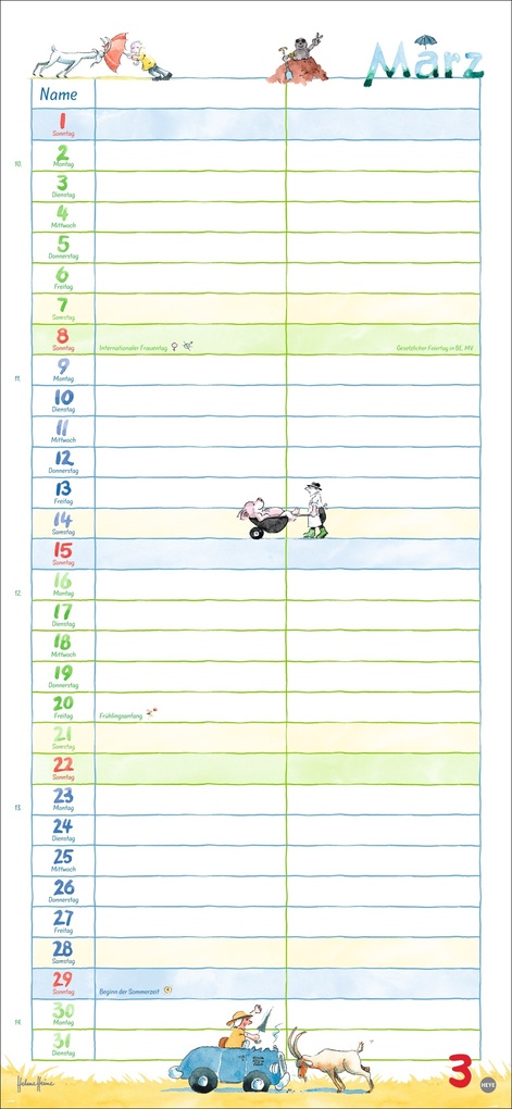 Weitere Ansicht: Helme Heine: Planer für zwei 2026