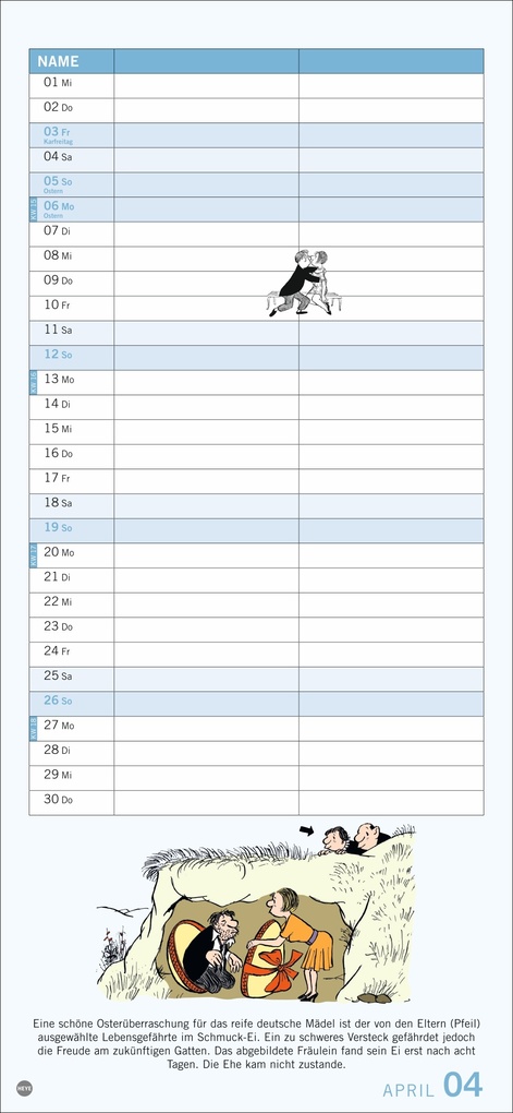 Weitere Ansicht: Loriot Planer für zwei 2026