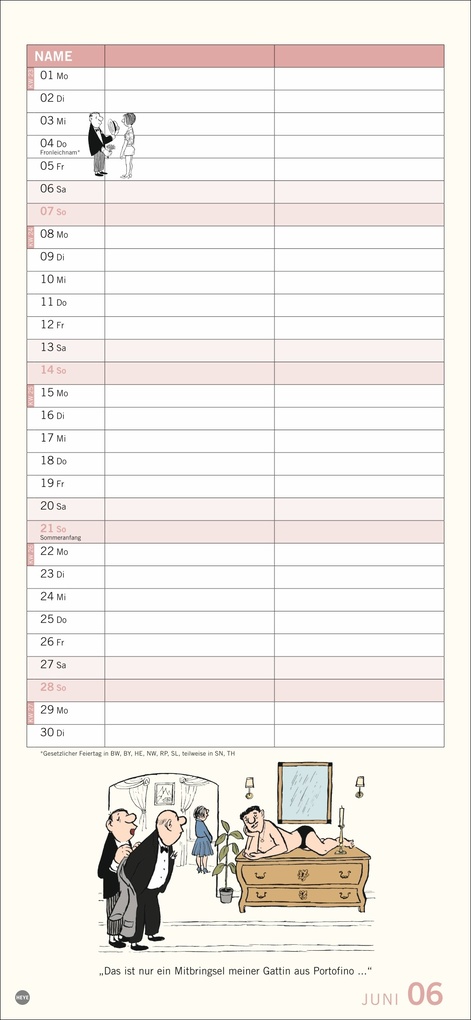 Weitere Ansicht: Loriot Planer für zwei 2026