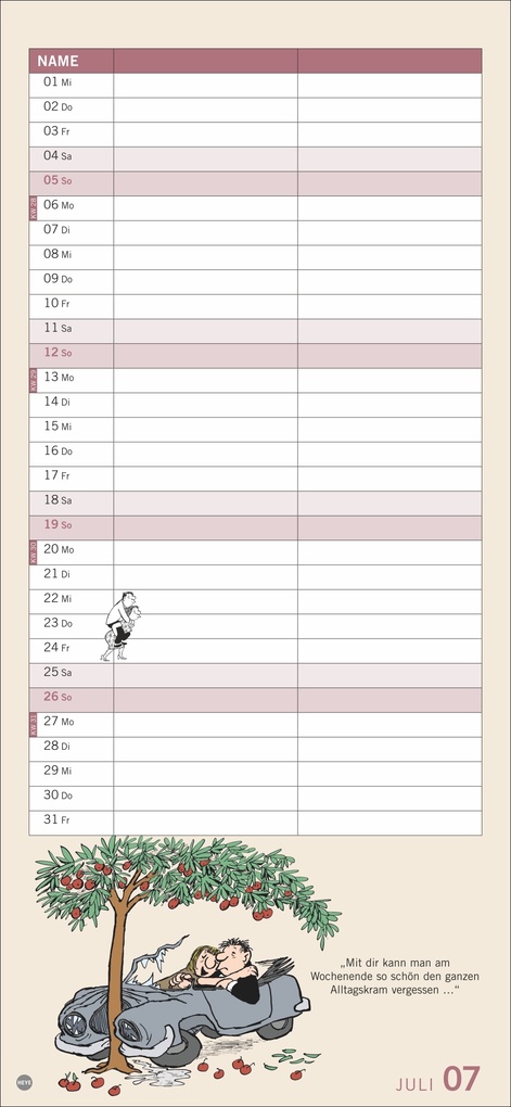 Weitere Ansicht: Loriot Planer für zwei 2026