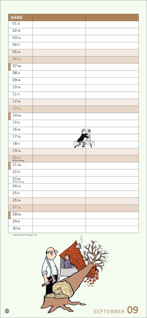 Weitere Ansicht: Loriot Planer für zwei 2026
