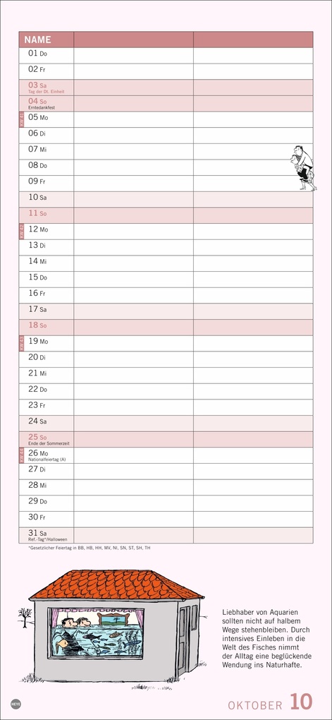 Weitere Ansicht: Loriot Planer für zwei 2026