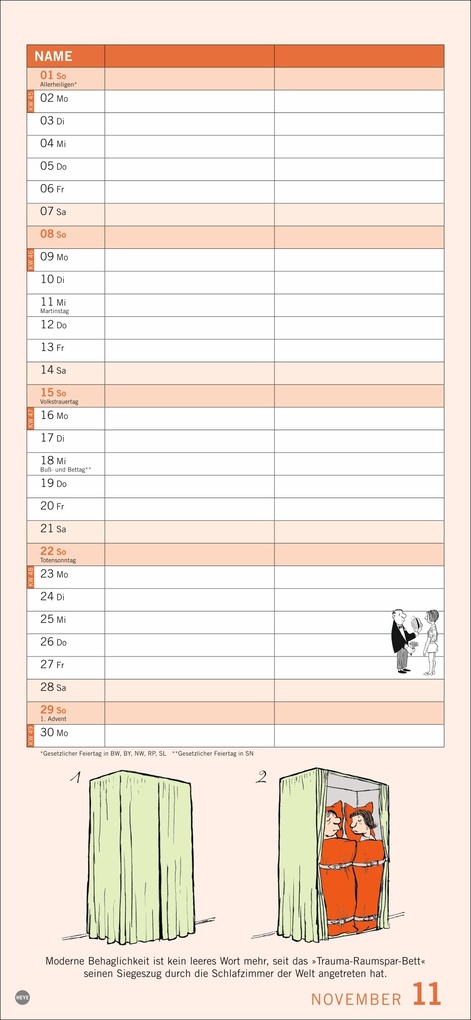 Weitere Ansicht: Loriot Planer für zwei 2026