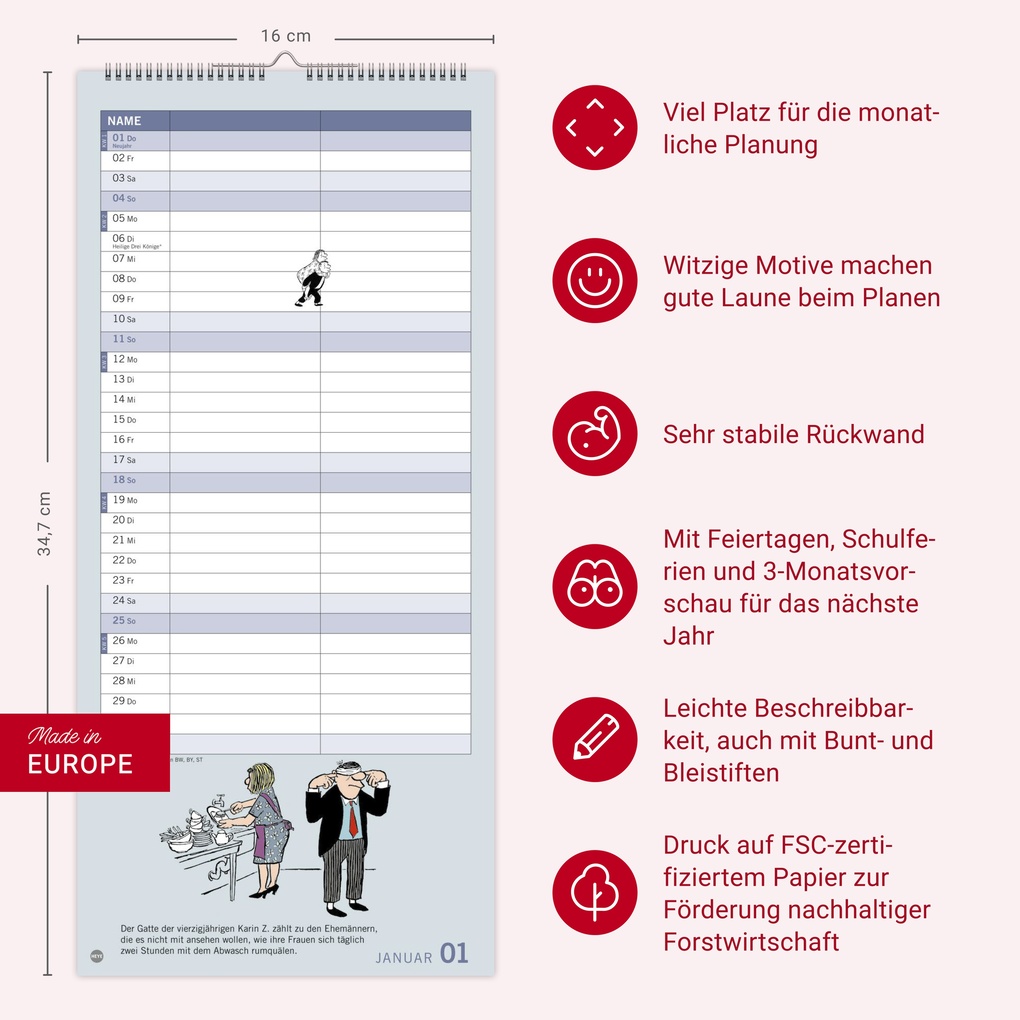 Weitere Ansicht: Loriot Planer für zwei 2026
