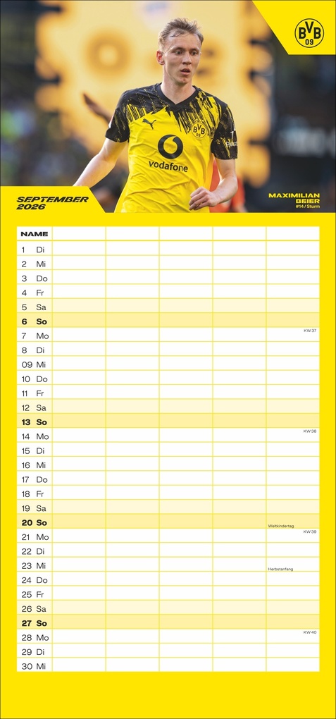 Weitere Ansicht: BVB Familienplaner 2026