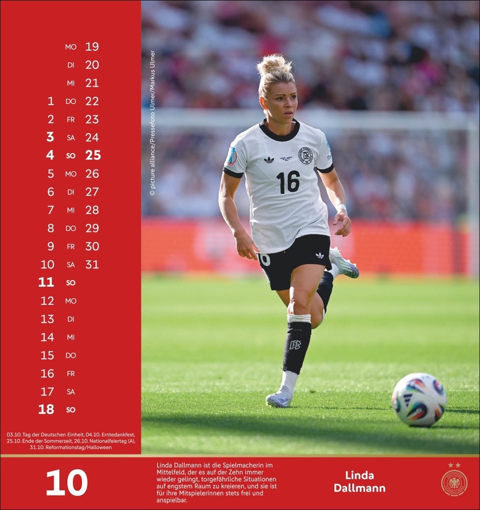 Weitere Ansicht: DFB Frauen Postkartenkalender 2026