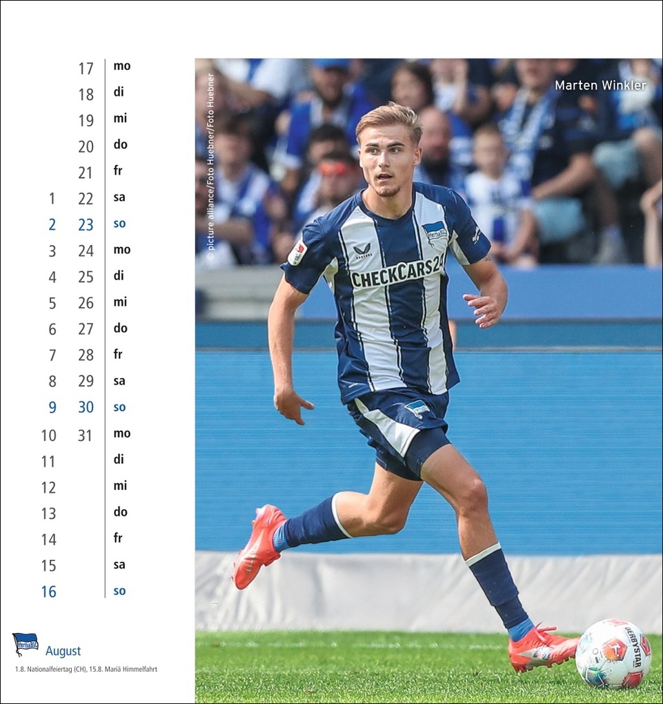Weitere Ansicht: Hertha BSC Postkartenkalender 2026