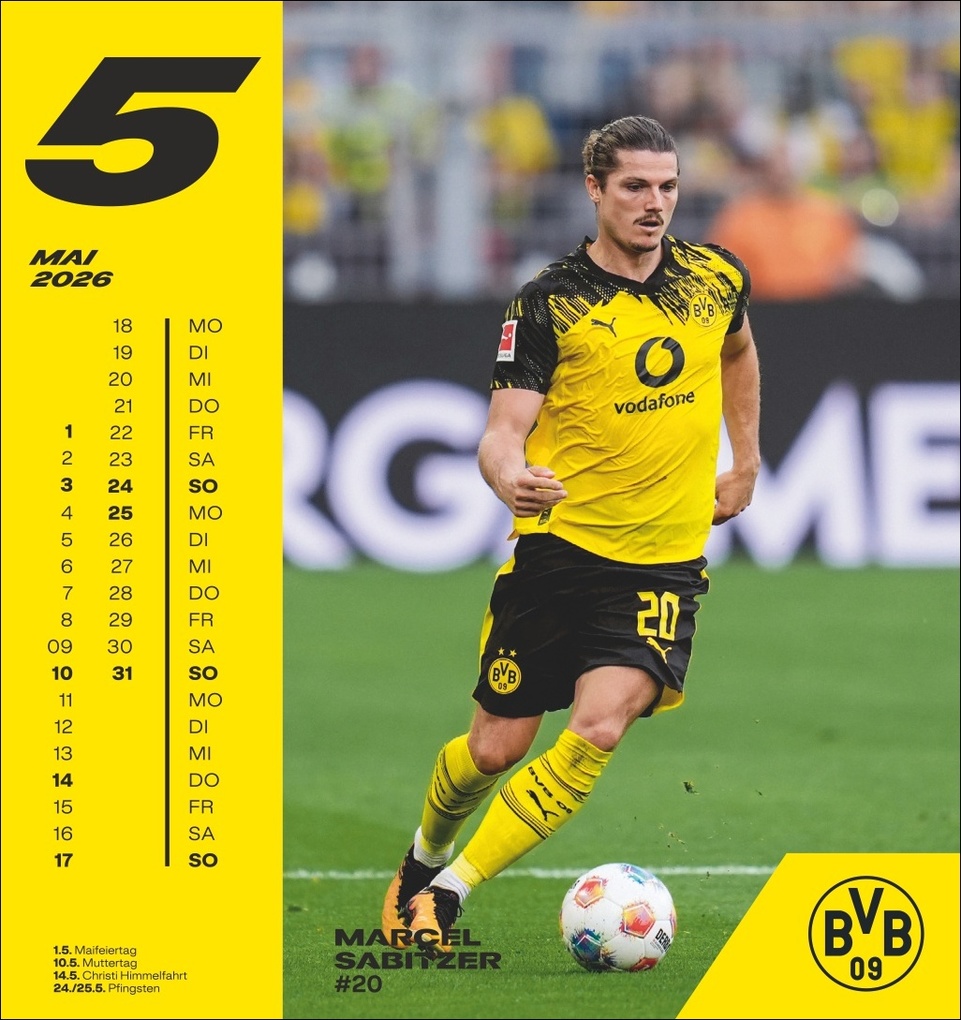 Weitere Ansicht: BVB Postkartenkalender 2026