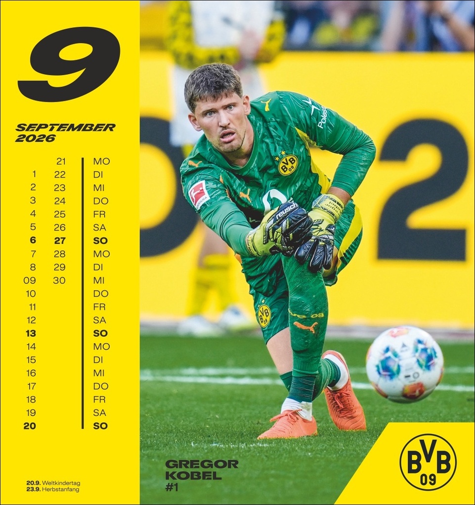 Weitere Ansicht: BVB Postkartenkalender 2026