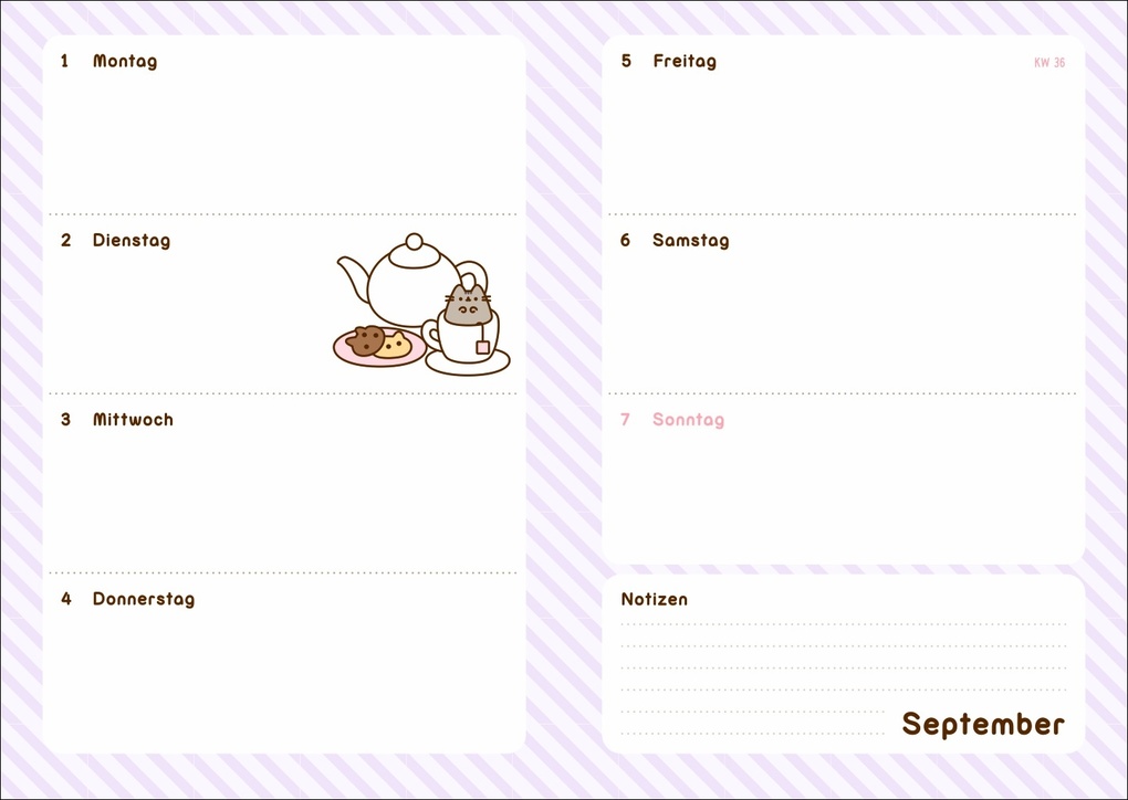 Weitere Ansicht: Pusheen 17-Monats-Kalenderbuch A5 2026 - 17 Monate. Von August 2025 bis Dezember 2026