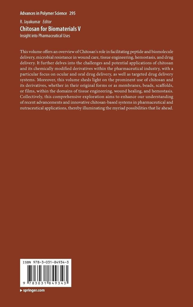 Weitere Ansicht: Chitosan for Biomaterials V