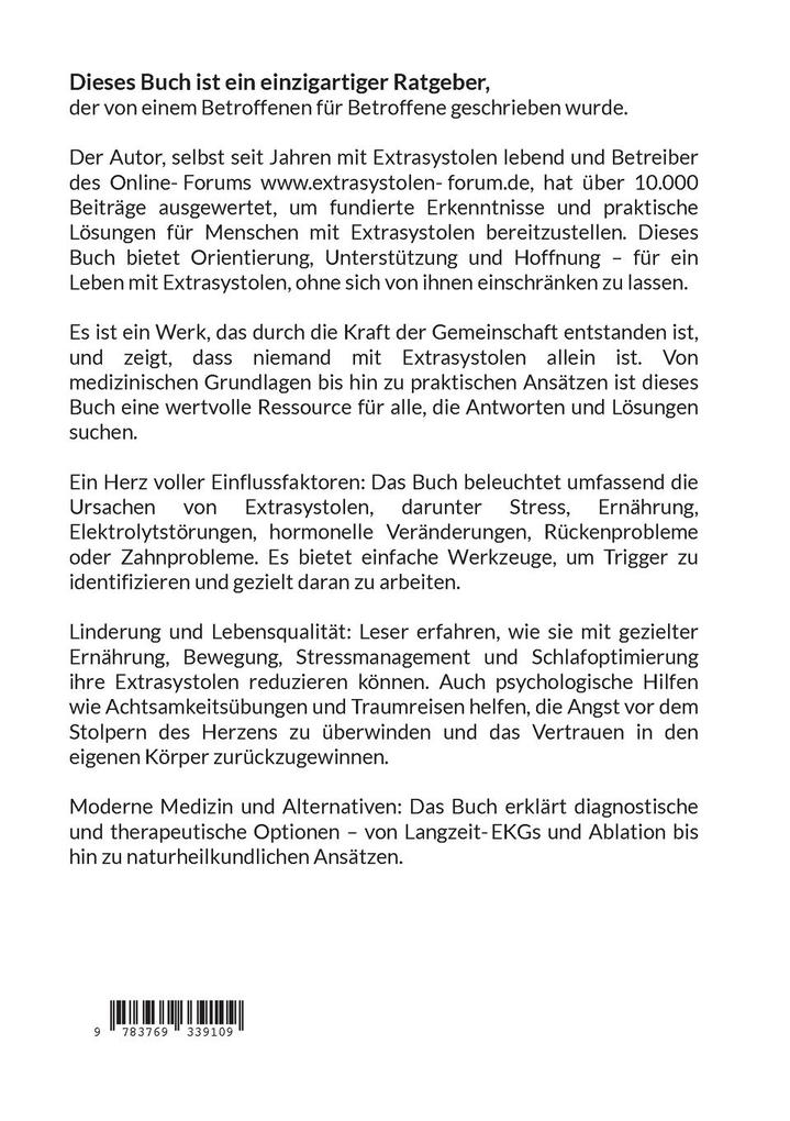 Weitere Ansicht: extrasystolen: verstehen, behandeln, angstfrei sein. | Claus-Henning Grüger-Rörden