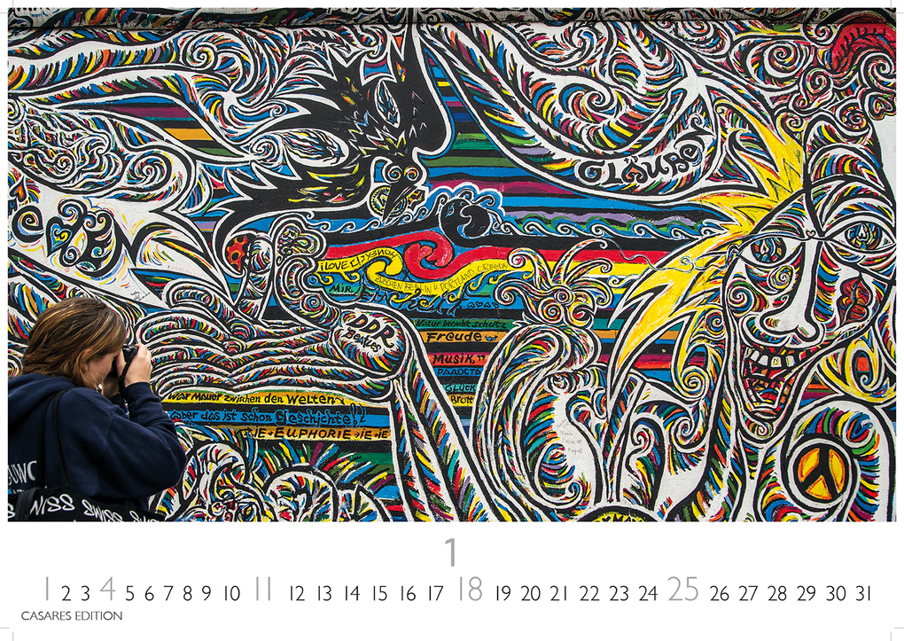 Weitere Ansicht: Berlin Street Art Kalender 2026 - Wandkalender | Fotokalender Deutschland 35x50cm Großformat - Vielfalt und Kreativität der urbanen Kunst | H. W. Schawe