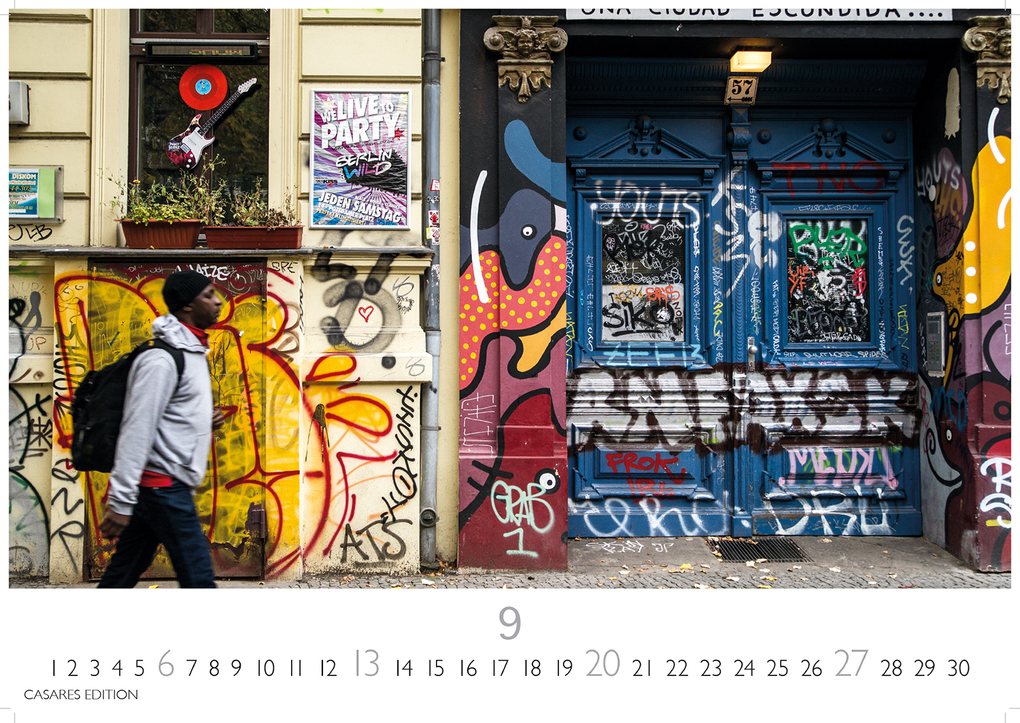 Weitere Ansicht: Berlin Street Art Kalender 2026 - Wandkalender | Fotokalender Deutschland 35x50cm Großformat - Vielfalt und Kreativität der urbanen Kunst | H. W. Schawe