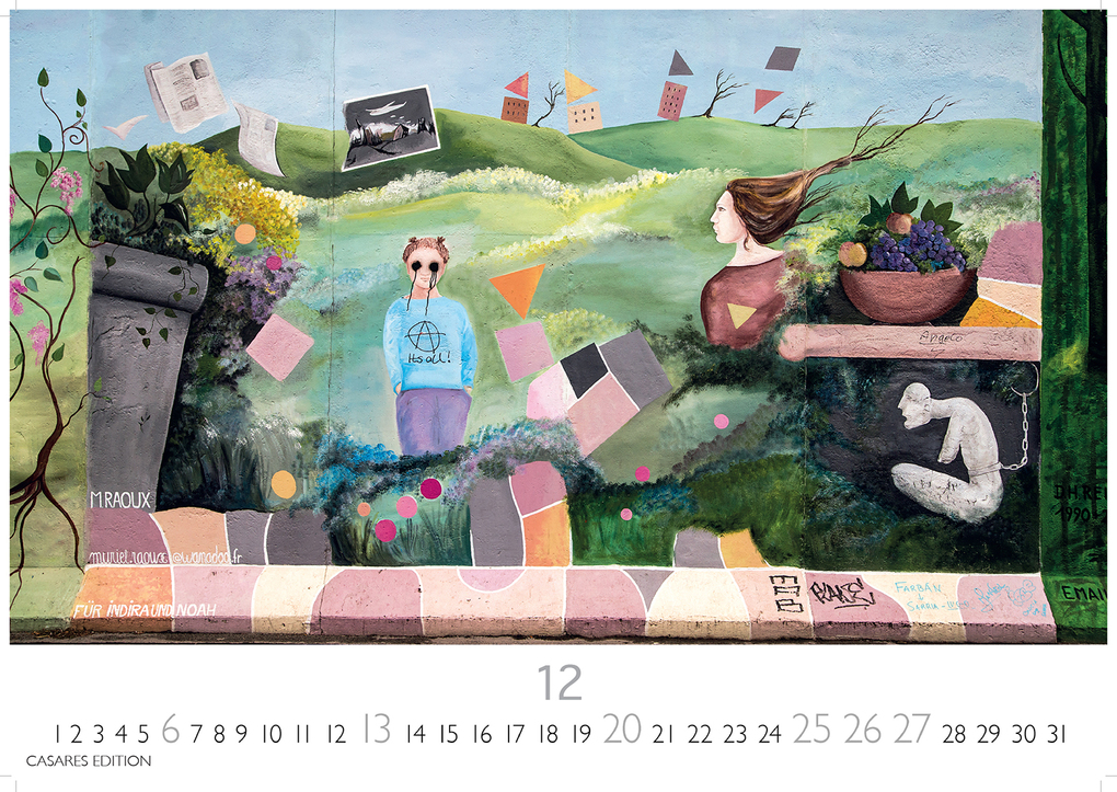 Weitere Ansicht: Berlin Street Art Kalender 2026 - Wandkalender | Fotokalender Deutschland 35x50cm Großformat - Vielfalt und Kreativität der urbanen Kunst | H. W. Schawe