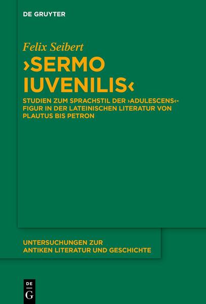 Produktbild: 'Sermo iuvenilis' | Felix Seibert