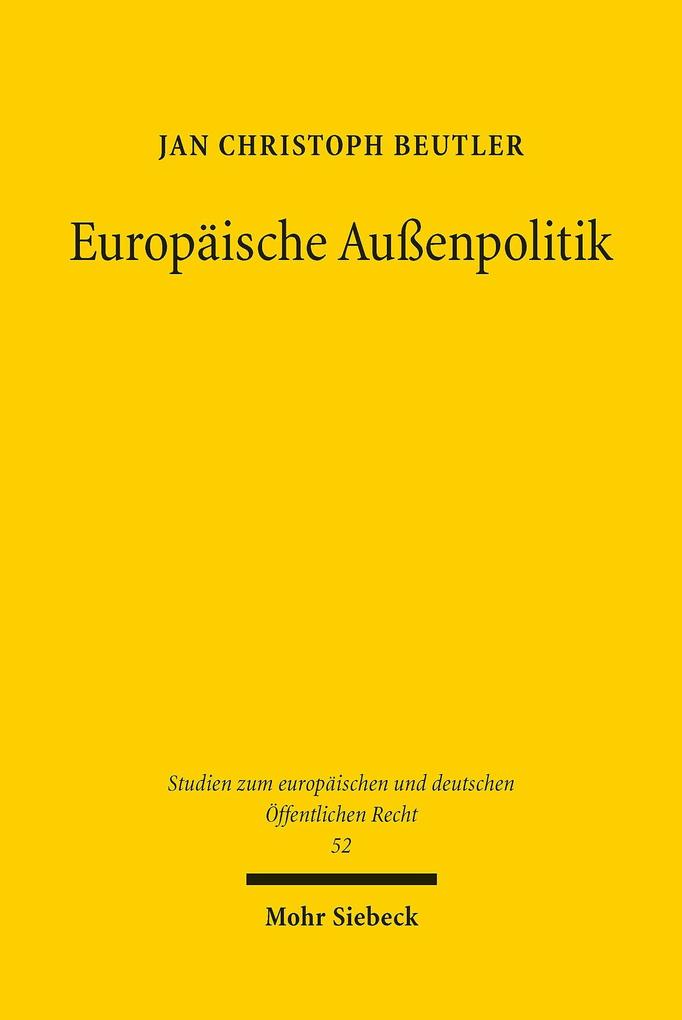 Produktbild: Europäische Außenpolitik | Jan Christoph Beutler