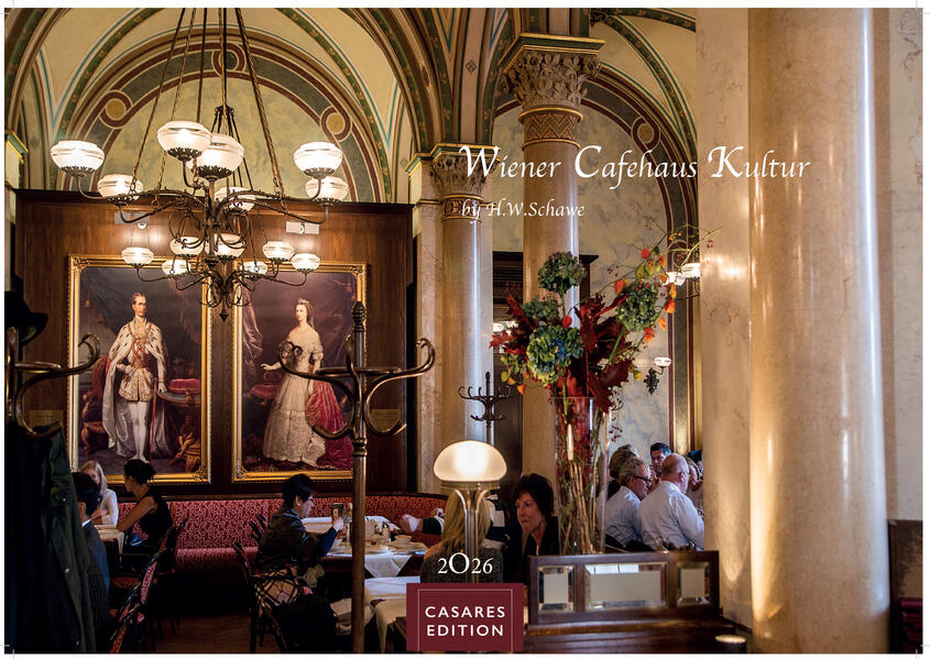 Produktbild: Wiener Caféhaus Kultur Kalender 2026 - Wandkalender | Fotokalender Alpenländer 35x50cm Grosses Format | Historische & Kulturelle Kaffeehaus Motive | . & Geschenkidee | H. W. Schawe