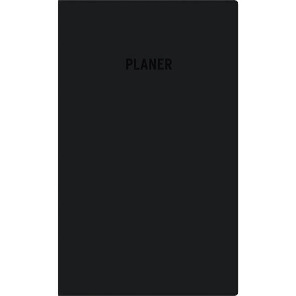 Produktbild: Taschenplaner schwarz 2026 - Bürokalender 9,5x16 cm - 32 Seiten - 1 Monat auf 2 Seiten - separates Adressheft - faltbar - Notizheft - 520-1020 | Zettler Kalender GmbH (Verlag)