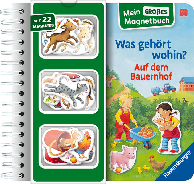 Produktbild: Mein großes Magnetbuch - Was gehört wohin? Auf dem Bauernhof | Katja Senner