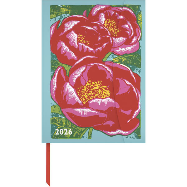 Produktbild: Kat Menschik - Flowers 2026 - Peonies - Diary - Buchkalender - Taschenkalender - 16x22 | Neumann Verlage GmbH & Co. KG, Kat Menschik