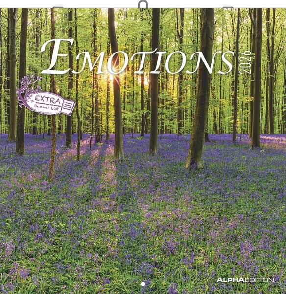 Produktbild: Emotions 2026 - Broschürenkalender 30x30 cm (30x60 geöffnet) - Kalender mit Platz für Notizen - Emotionen - Bildkalender - Wandplaner - Wandkalender | Alpha Edition GmbH & Co. KG