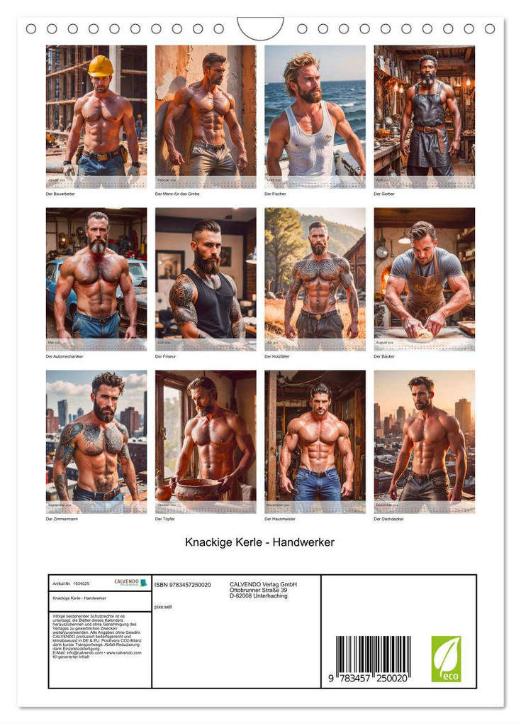 Weitere Ansicht: Knackige Kerle - Handwerker (Wandkalender 2026 DIN A4 hoch), CALVENDO Monatskalender | pixs:sell pixs:sell, Sell Pixs:Sell, Calvendo, pixs:sell