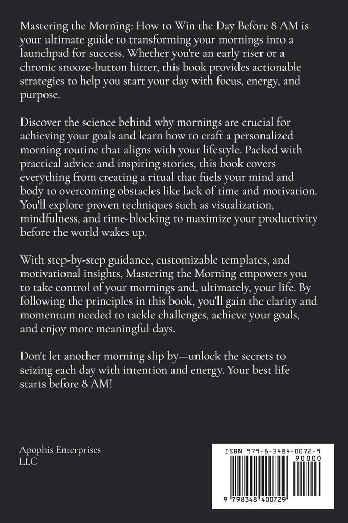 Weitere Ansicht: Mastering the Morning | Matthew Petchinsky
