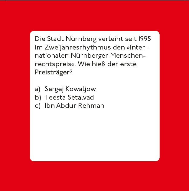 Weitere Ansicht: Das Nürnberg-Quiz (Neuausgabe) | Siegfried Zelnhefer