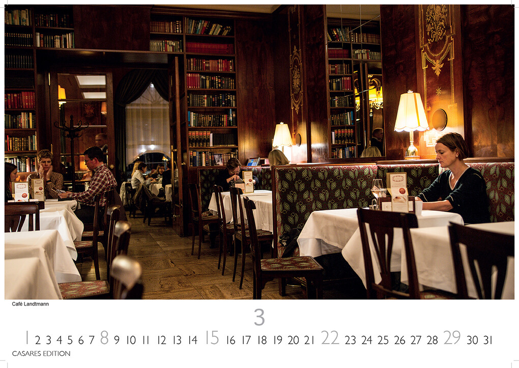 Weitere Ansicht: Wiener Caféhaus Kultur Kalender 2026 - Wandkalender | Fotokalender Alpenländer 35x50cm Grosses Format | Historische & Kulturelle Kaffeehaus Motive | . & Geschenkidee | H. W. Schawe