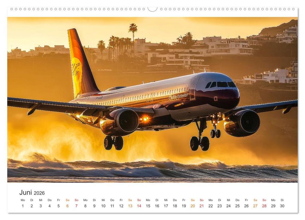 Weitere Ansicht: Flugzeuge - Stahlriesen am Himmel (hochwertiger Premium Wandkalender 2026 DIN A2 quer), Kunstdruck in Hochglanz | Peter Roder, Calvendo