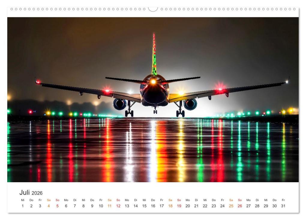 Weitere Ansicht: Flugzeuge - Stahlriesen am Himmel (hochwertiger Premium Wandkalender 2026 DIN A2 quer), Kunstdruck in Hochglanz | Peter Roder, Calvendo
