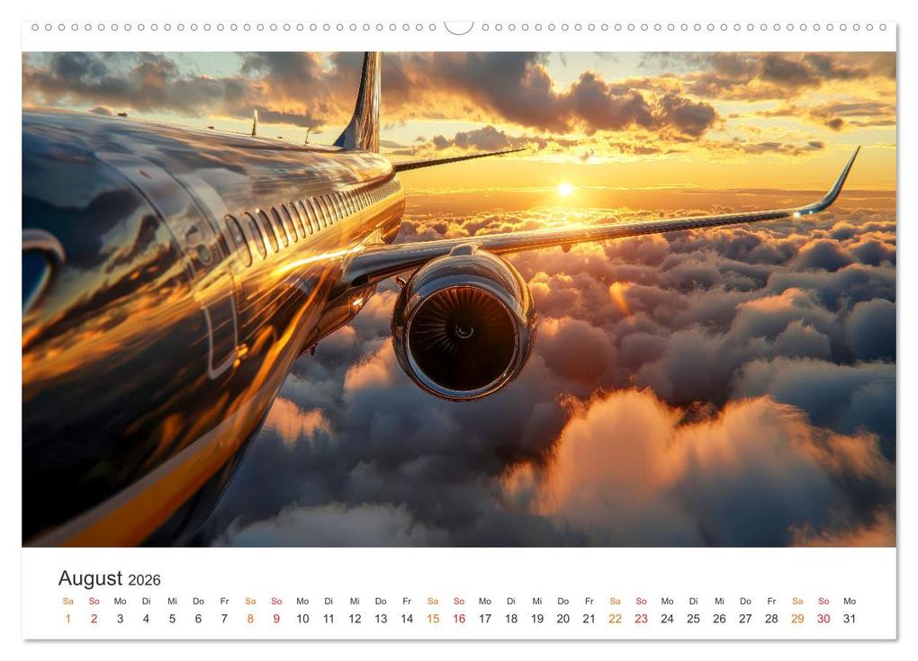 Weitere Ansicht: Flugzeuge - Stahlriesen am Himmel (hochwertiger Premium Wandkalender 2026 DIN A2 quer), Kunstdruck in Hochglanz | Peter Roder, Calvendo