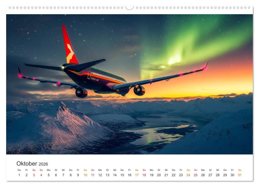 Weitere Ansicht: Flugzeuge - Stahlriesen am Himmel (hochwertiger Premium Wandkalender 2026 DIN A2 quer), Kunstdruck in Hochglanz | Peter Roder, Calvendo
