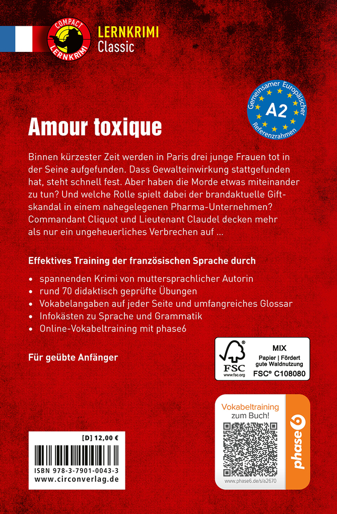 Weitere Ansicht: Amour toxique. Französisch A2 | Clara Boyd