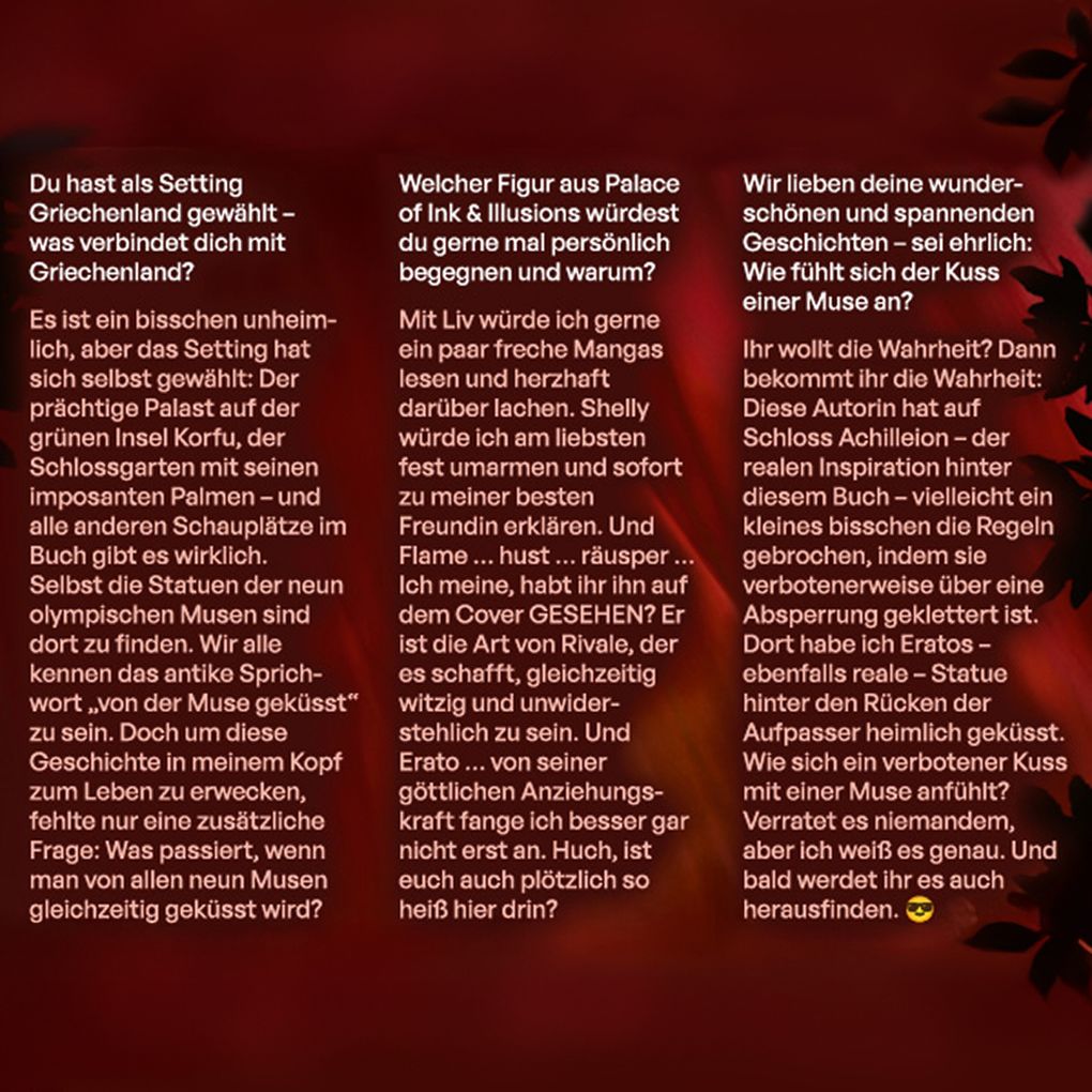 Weitere Ansicht: Palace of Ink & Illusions, Band 1 - Der Kuss der Muse | Sabine Schoder