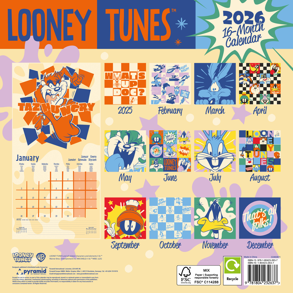 Weitere Ansicht: LOONEY TUNES - Broschürenkalender 30 x 30