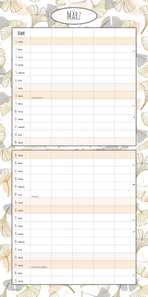 Weitere Ansicht: Familienplaner Deluxe 2026 - Broschürenkalender 30x30 cm (30x60 geöffnet) - Kalender mit Platz für Notizen - 5 Spalten - Bildkalender - Wandkalender | Alpha Edition GmbH & Co. KG