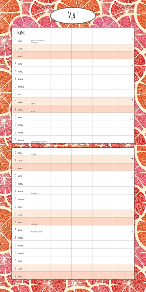 Weitere Ansicht: Familienplaner Deluxe 2026 - Broschürenkalender 30x30 cm (30x60 geöffnet) - Kalender mit Platz für Notizen - 5 Spalten - Bildkalender - Wandkalender | Alpha Edition GmbH & Co. KG