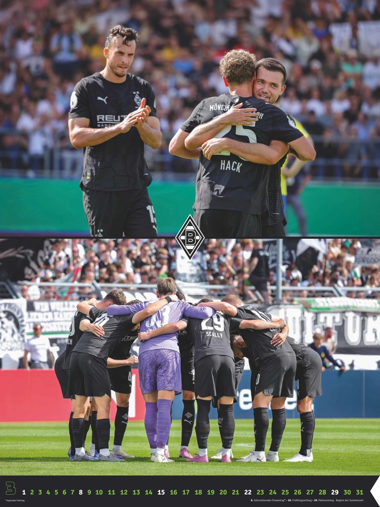 Weitere Ansicht: Borussia Mönchengladbach 2026 Wandkalender XL - Fußballkalender - Fankalender - 48x64 - Sport | Neumann Verlage GmbH & Co. KG