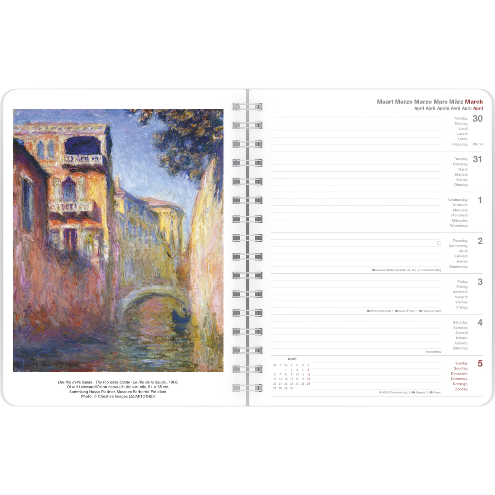 Weitere Ansicht: Claude Monet 2026 - Diary - Buchkalender - Taschenkalender - Kunstkalender - 16,5x21,6 | Neumann Verlage GmbH & Co. KG, Claude Monet