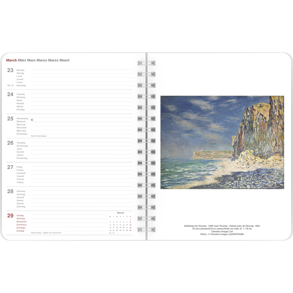 Weitere Ansicht: Claude Monet 2026 - Diary - Buchkalender - Taschenkalender - Kunstkalender - 16,5x21,6 | Neumann Verlage GmbH & Co. KG, Claude Monet