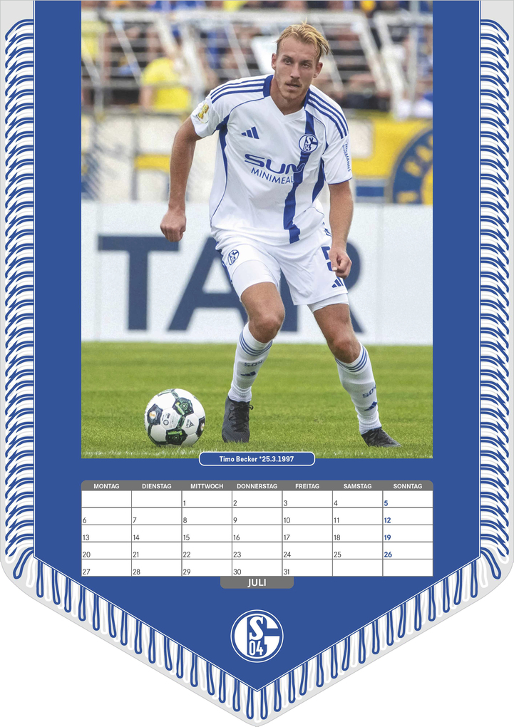Weitere Ansicht: FC Schalke 04 2026 - Bannerkalender - Fan-Kalender - Fußball-Kalender - Wand-Kalender - 29,7x42 - Sport | Neumann Verlage GmbH & Co. KG