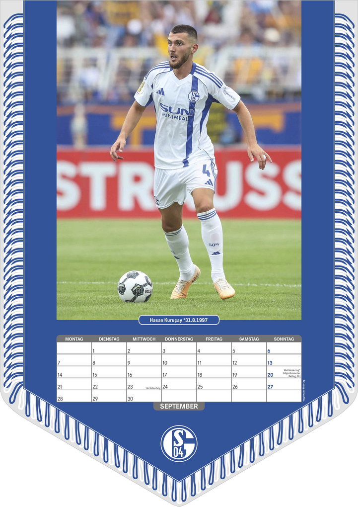 Weitere Ansicht: FC Schalke 04 2026 - Bannerkalender - Fan-Kalender - Fußball-Kalender - Wand-Kalender - 29,7x42 - Sport | Neumann Verlage GmbH & Co. KG