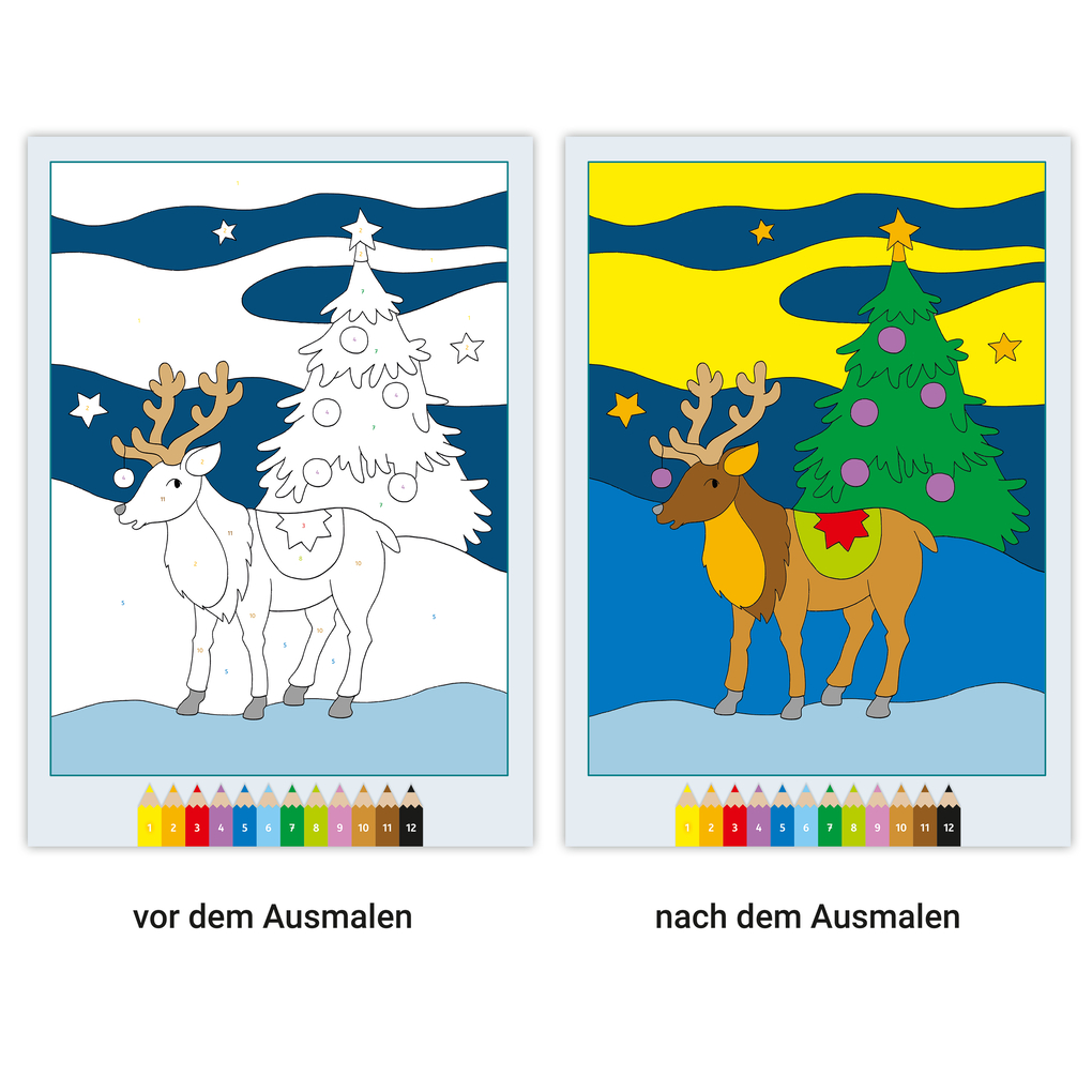 Weitere Ansicht: CreArt Malen nach Zahlen - Weihnachten