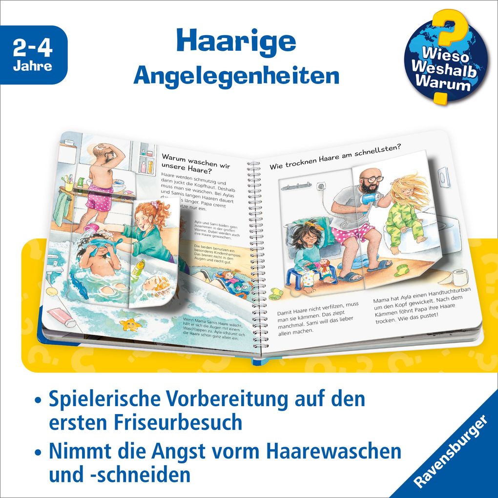Weitere Ansicht: Wieso? Weshalb? Warum? junior, Band 79 - Kämmen, schneiden, Haare waschen | Andrea Erne