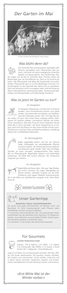 Weitere Ansicht: Alpha Edition - Paules Gartenplaner Kalender 2026 - 11x50 cm - Streifenplaner mit monatlichen Gartentipps - Praktischer Wandkalender für Hobbygärtner - Mit Feiertagen (DE/AT/CH) & Mondphasen | Alpha Edition GmbH & Co. KG