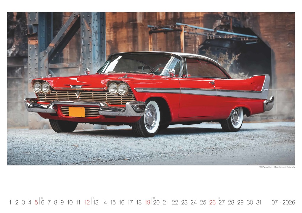 Weitere Ansicht: N Neumann - Legendary Classic & Muscle Cars 2026 - Wandkalender A3 (42x30 cm) mit 12 Monatsblättern, Spiralbindung & internationalem Kalendarium, Oldtimer- & Auto-Kalender für US-Muscle-Car-Fans | Neumann Verlage GmbH & Co. KG