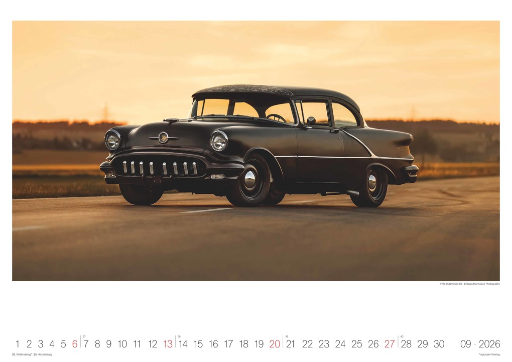 Weitere Ansicht: N Neumann - Legendary Classic & Muscle Cars 2026 - Wandkalender A3 (42x30 cm) mit 12 Monatsblättern, Spiralbindung & internationalem Kalendarium, Oldtimer- & Auto-Kalender für US-Muscle-Car-Fans | Neumann Verlage GmbH & Co. KG
