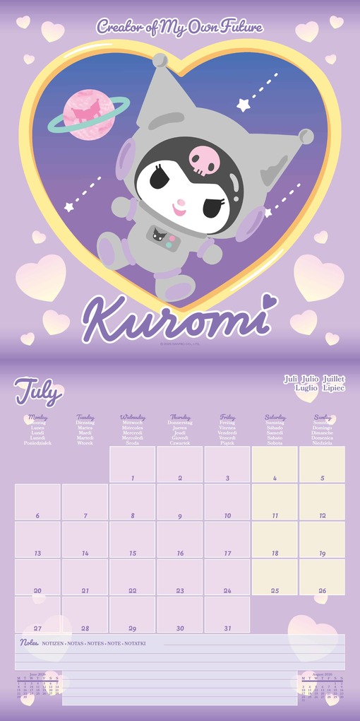 Weitere Ansicht: KUROMI - Broschürenkalender 30 x 30
